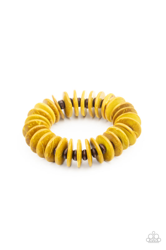 Paparazzi Accessories: Caribbean Reefs - Yellow Bracelet