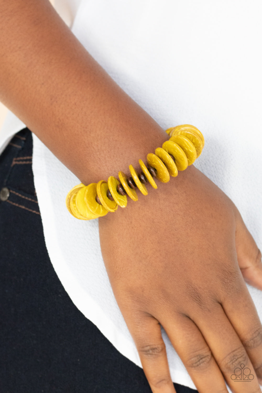 Paparazzi Accessories: Caribbean Reefs - Yellow Bracelet