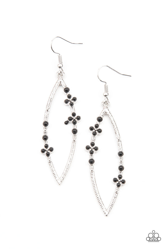 Paparazzi Accessories: Flowery Finesse - Black Earring