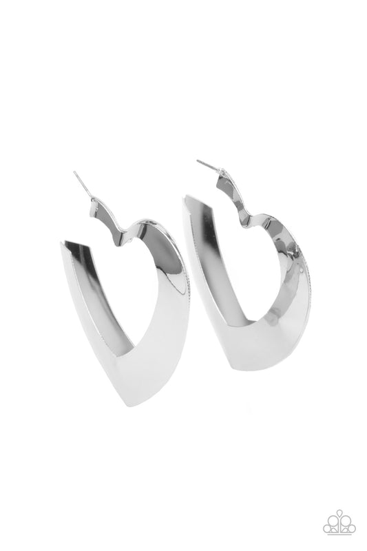 Paparazzi Accessories: Heart-Racing Radiance - Silver Earring