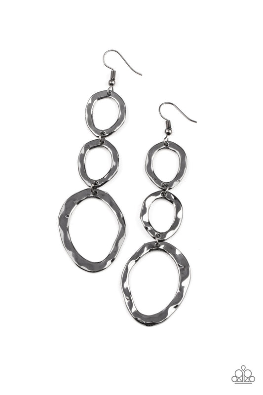 Paparazzi Accessories: So OVAL It! - Black Earring