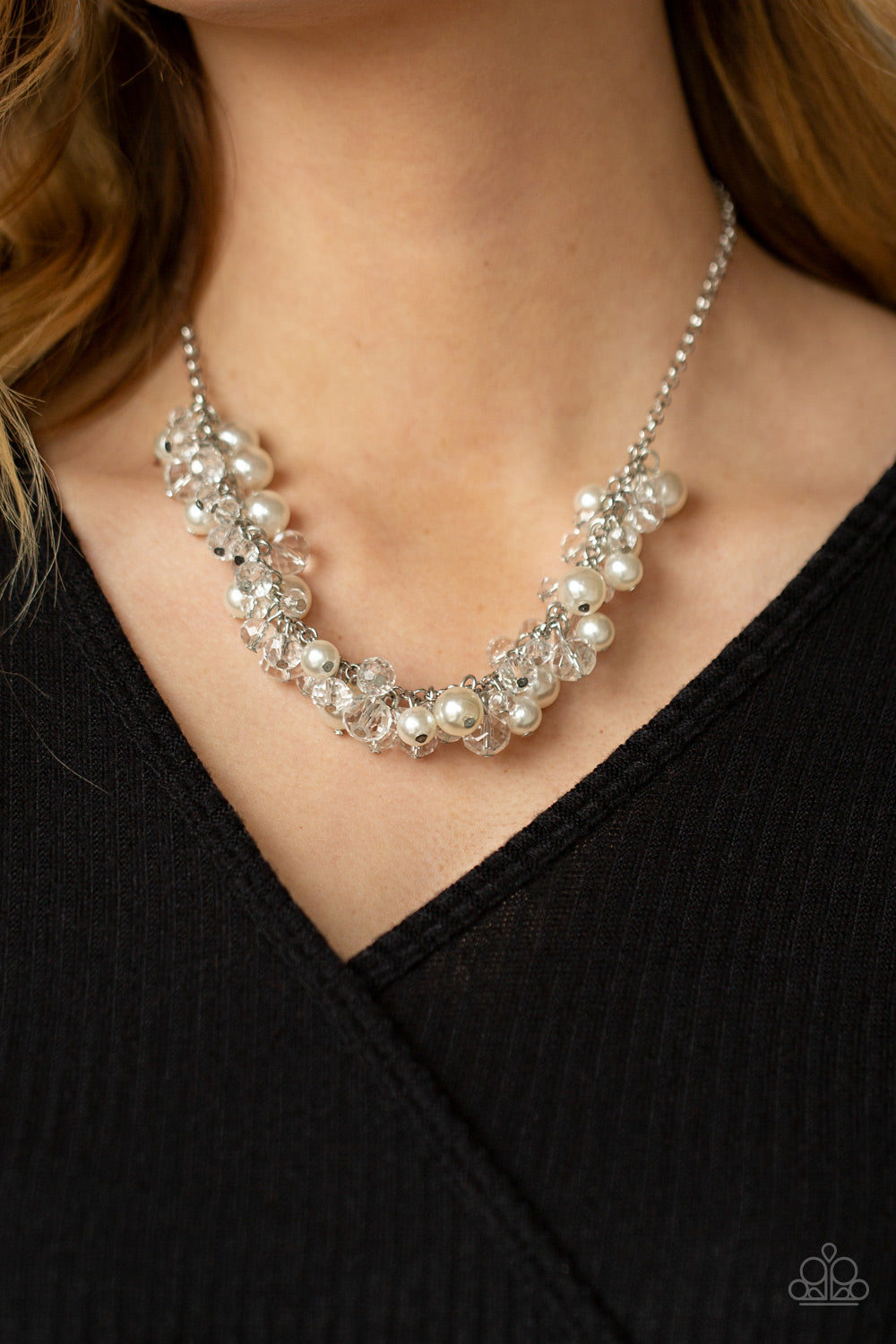 Paparazzi Accessories: Pardon My FRINGE - White Necklace