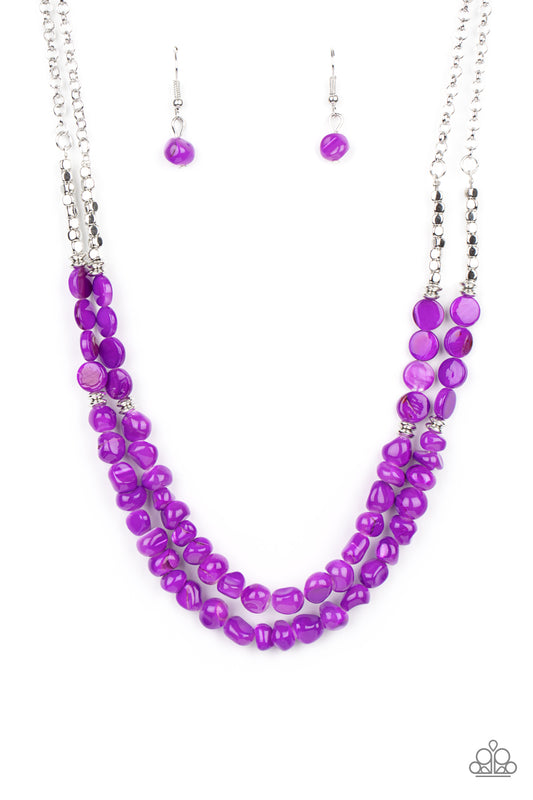 Paparazzi Accessories: Staycation Status - Purple Necklace