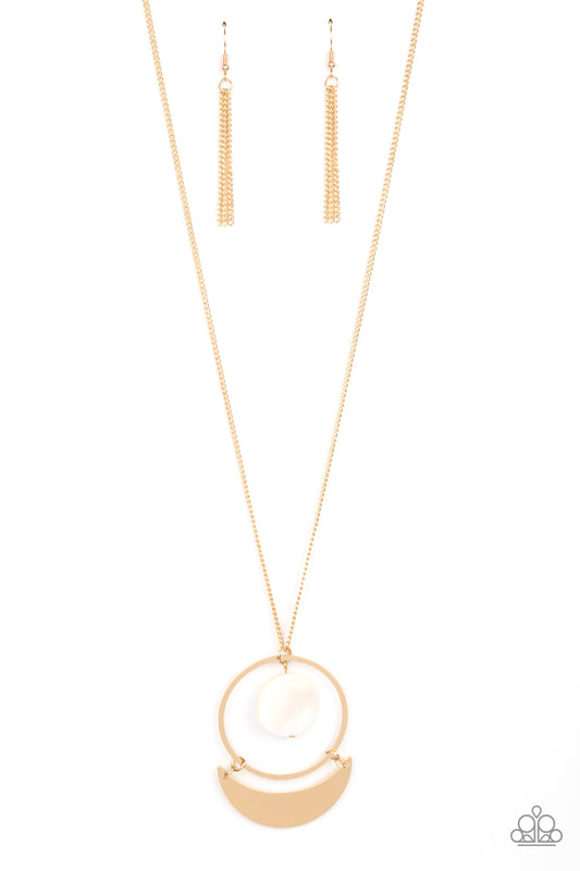 Paparazzi Accessories: Moonlight Sailing - Gold Necklace