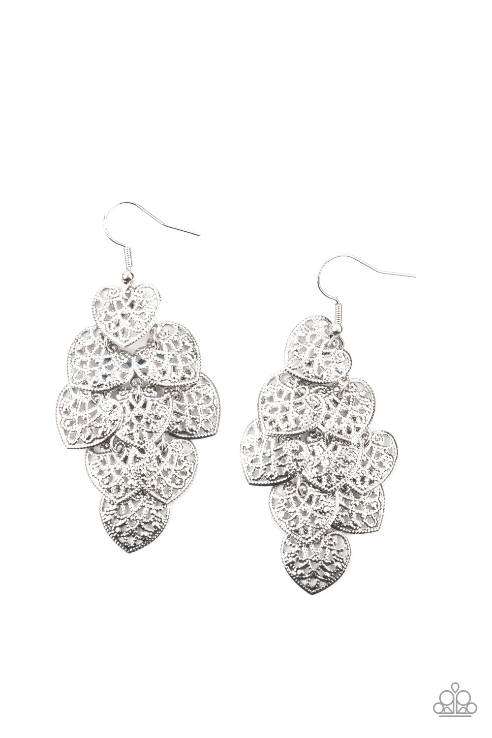Paparazzi Accessories: Shimmery Soulmates - Silver Earring