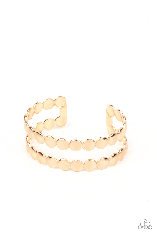 Paparazzi Accessories: On The Spot Shimmer - Gold Bracelet