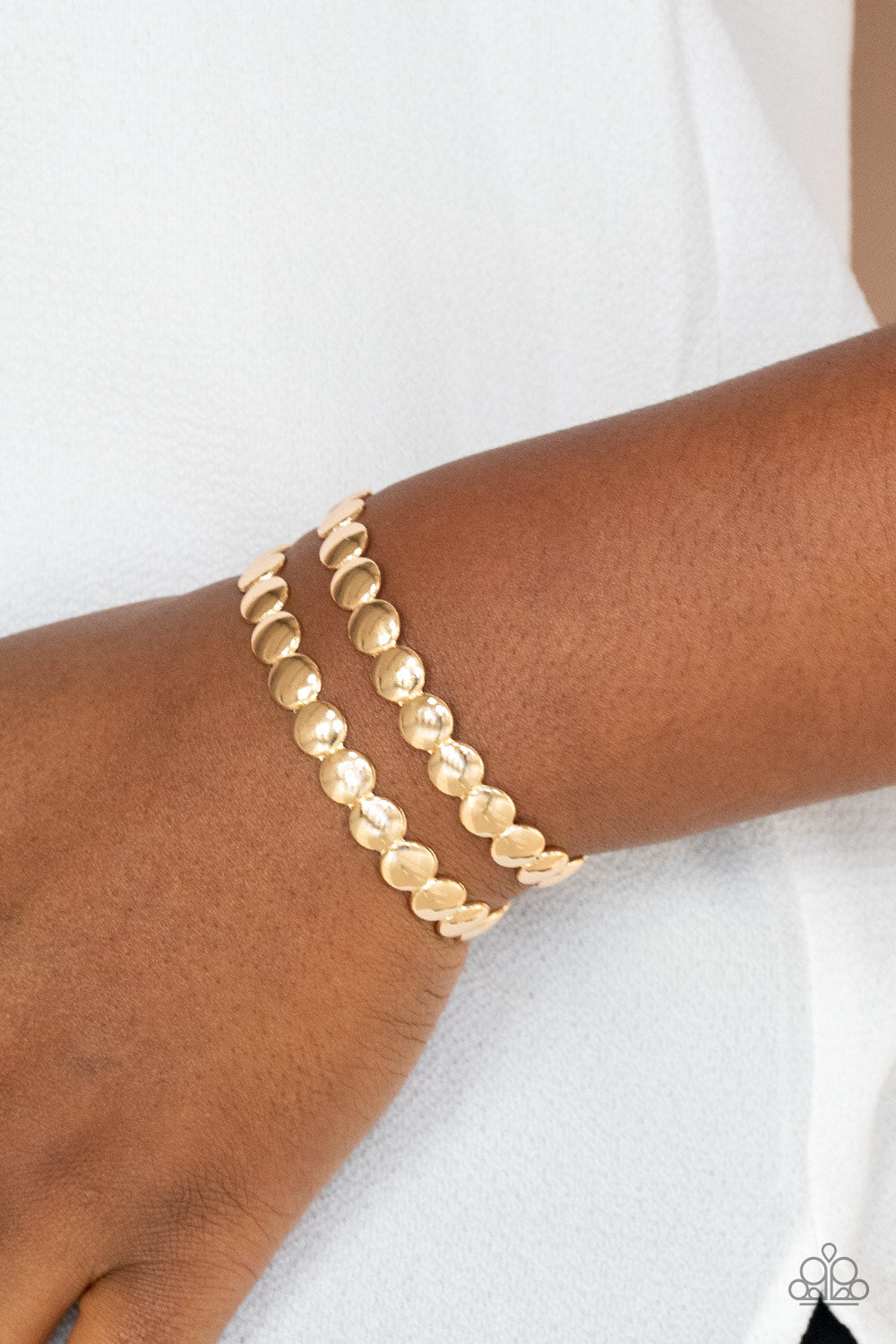 Paparazzi Accessories: On The Spot Shimmer - Gold Bracelet