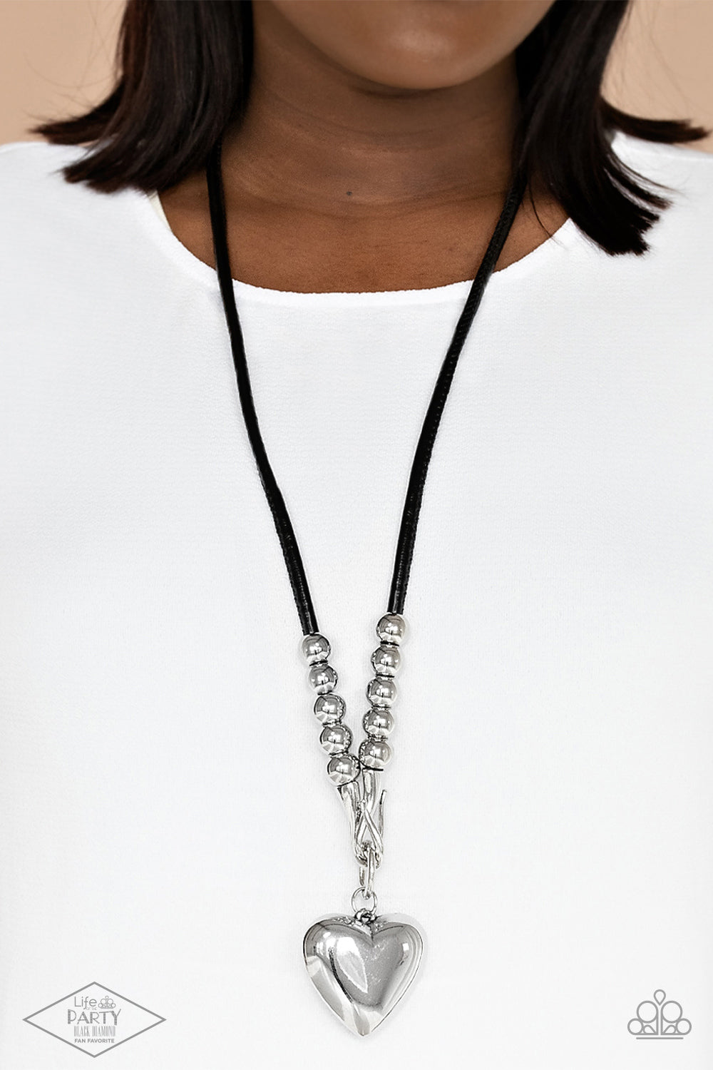 Paparazzi Accessories: Forbidden Love - Black Necklace