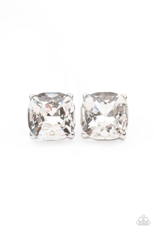 Paparazzi Accessories: Royalty High - White Earring