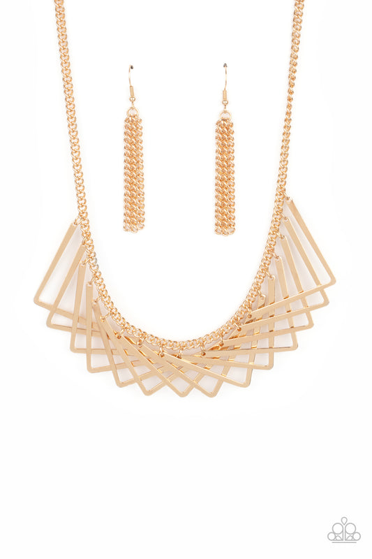 Paparazzi Accessories: Metro Mirage - Gold Necklace