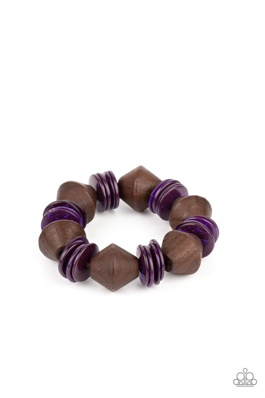 Paparazzi Accessories: Bermuda Boardwalk - Purple Bracelet