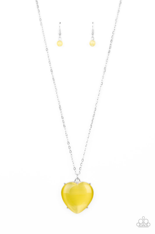 Paparazzi Accessories: Warmhearted Glow - Yellow Necklace
