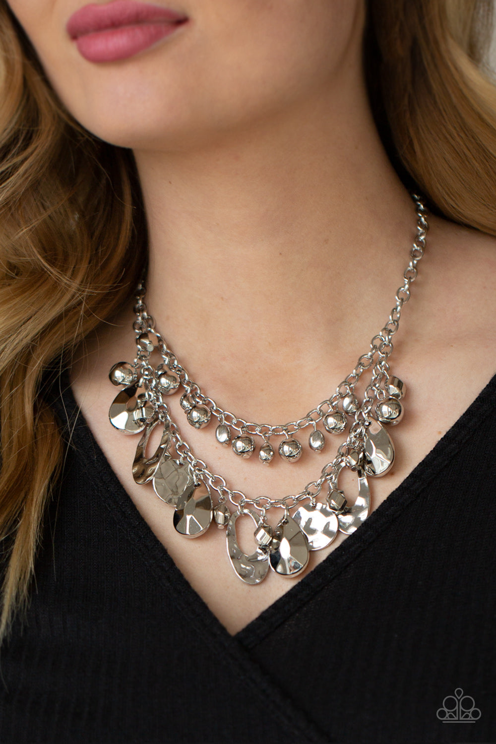 Paparazzi Accessories: Extra Exhilarating - Silver Necklace