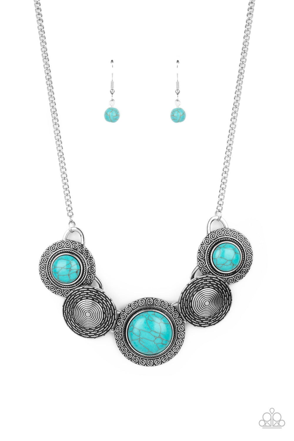 Paparazzi Accessories: Canyon Cottage - Blue Necklace