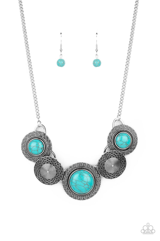 Paparazzi Accessories: Canyon Cottage - Blue Necklace