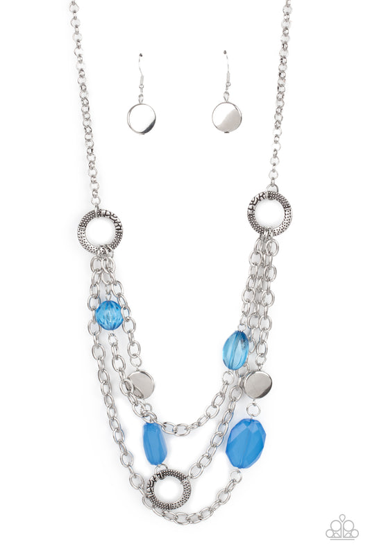 Paparazzi Accessories: Oceanside Spa - Blue Necklace