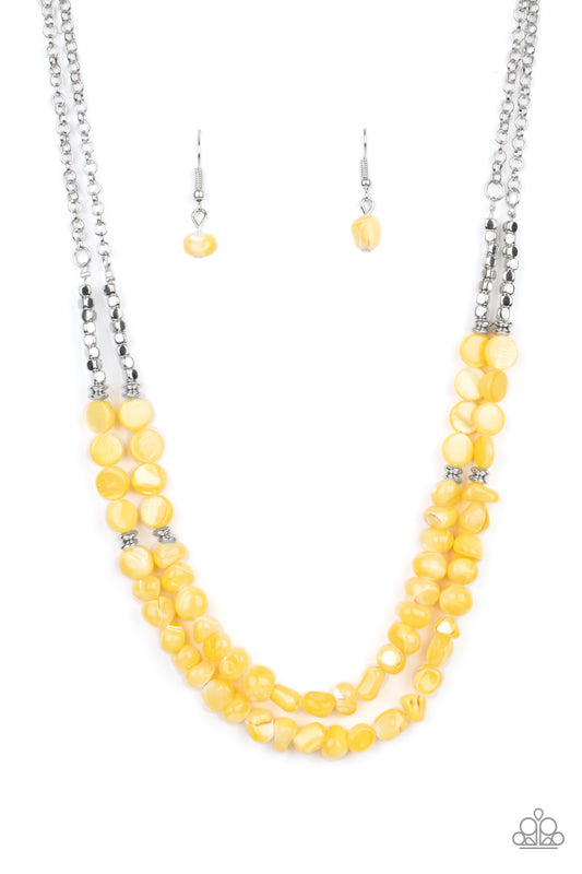 Paparazzi Accessories: Staycation Status - Yellow Necklace