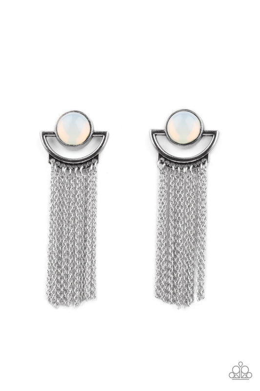 Paparazzi Accessories: Opal Oracle - White Earring