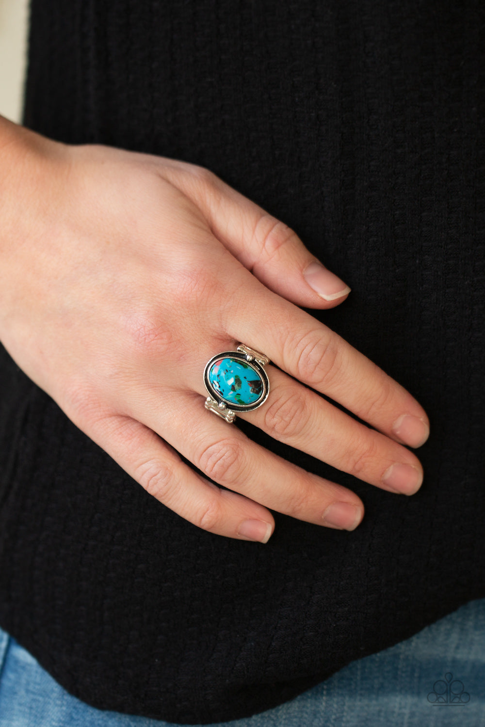 Paparazzi Accessories: Terrifically Terrazzo - Blue Ring