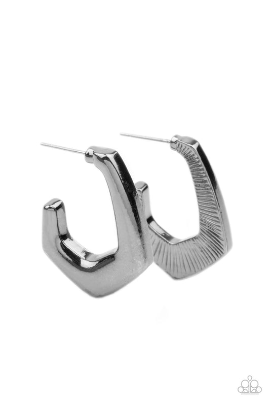 Paparazzi Accessories: On The Hook - Black Earring