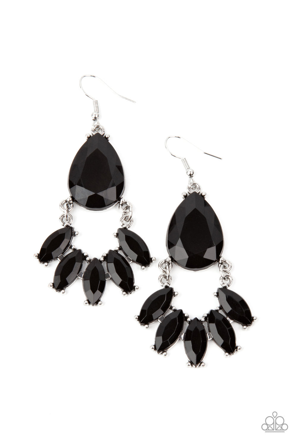 Paparazzi Accessories: POWERHOUSE Call - Black Earring
