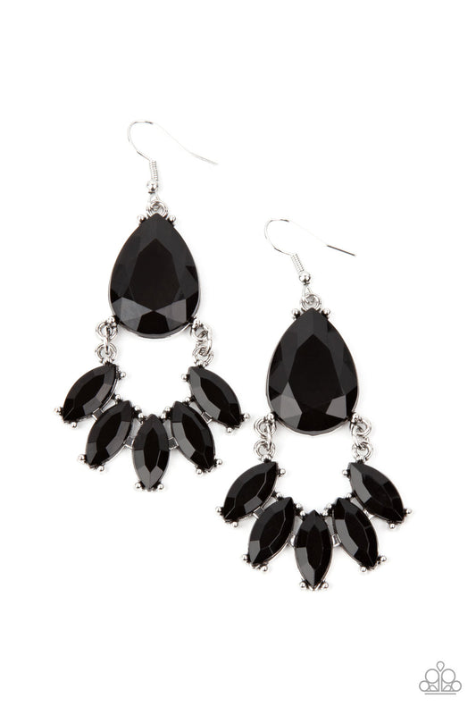 Paparazzi Accessories: POWERHOUSE Call - Black Earring