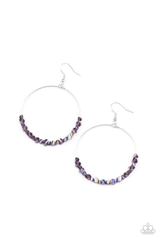 Paparazzi Accessories: Glimmering Go-Getter - Purple Earring