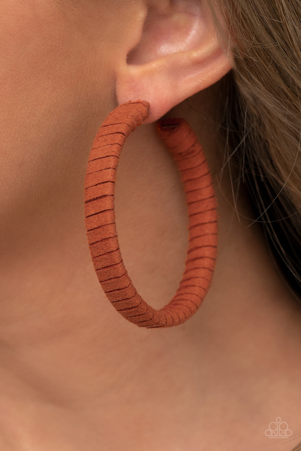 Paparazzi Accessories: Suede Parade - Orange Earring