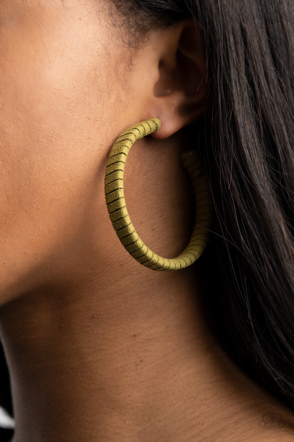 Paparazzi Accessories: Suede Parade - Green Earring