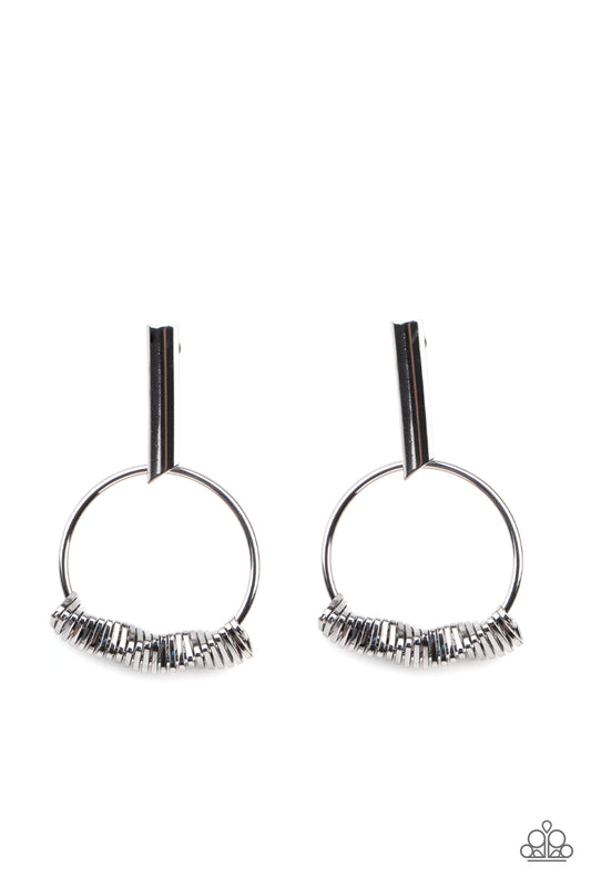 Paparazzi Accessories: Set Into Motion - Black Earring