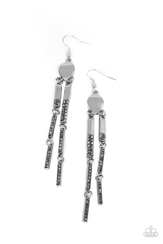 Paparazzi Accessories: Defined Dazzle - Silver Earring