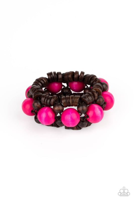 Paparazzi Accessories: Tropical Temptations - Pink Bracelet