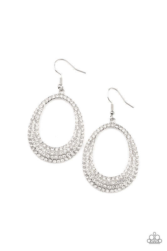 Paparazzi Accessories: Life GLOWS On - White Earring