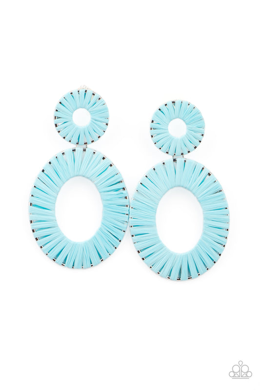Paparazzi Accessories: Foxy Flamenco - Blue Earring