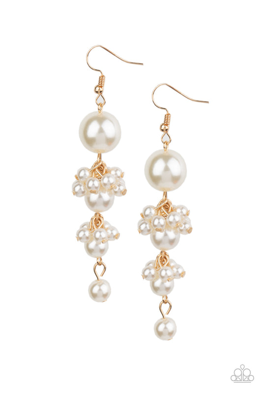 Paparazzi accessories: Ageless Applique - Gold Earring