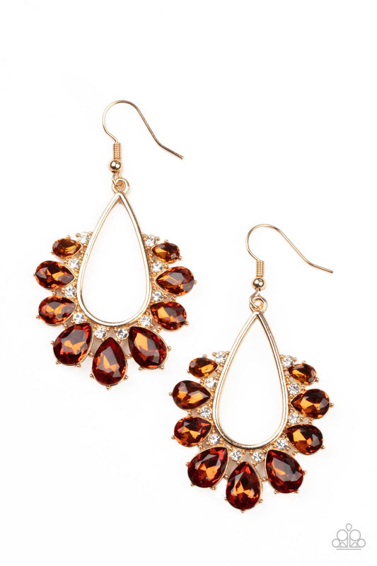Paparazzi Accessories: Two Can Play That Game - Brown Earring
