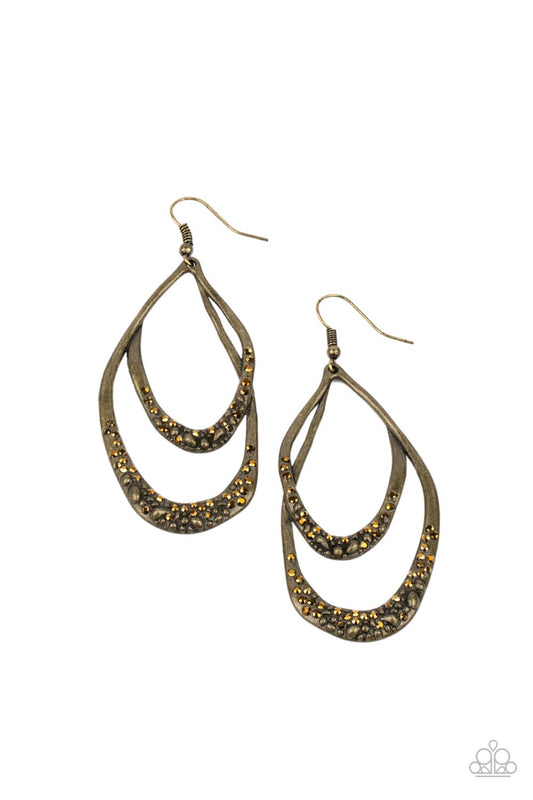 Paparazzi Accessories: Beyond Your GLEAMS - Brass Earring