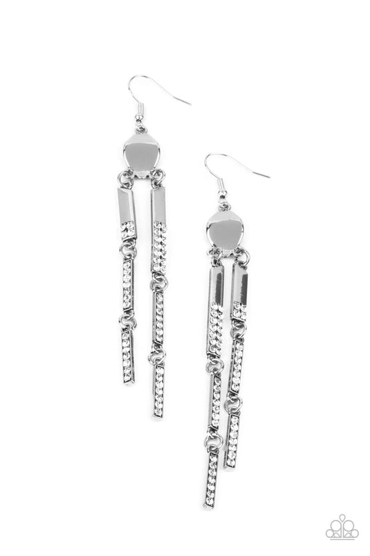 Paparazzi Accessories: Defined Dazzle - White Earring