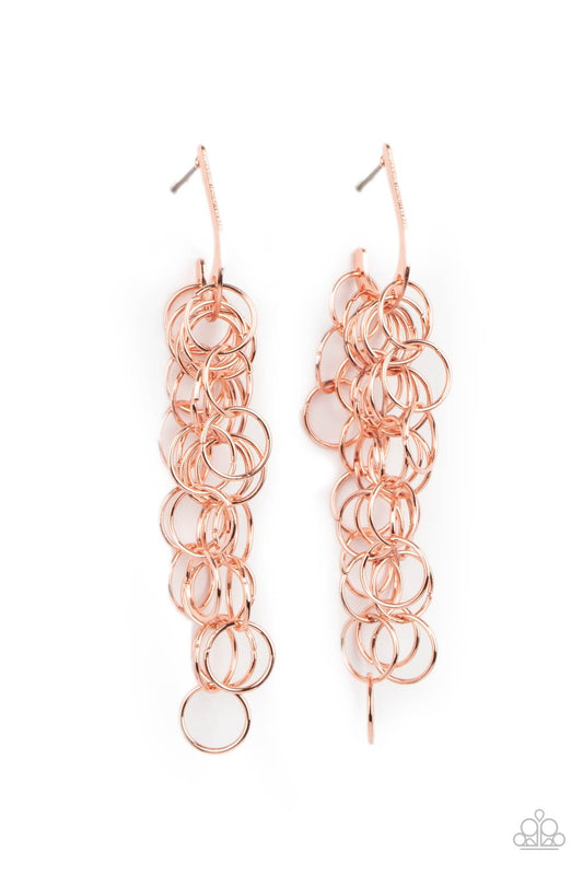 Paparazzi Accessories: Long Live The Rebels - Copper Earring