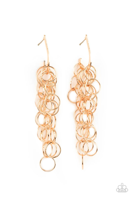 Paparazzi Accessories: Long Live The Rebels - Gold Earring