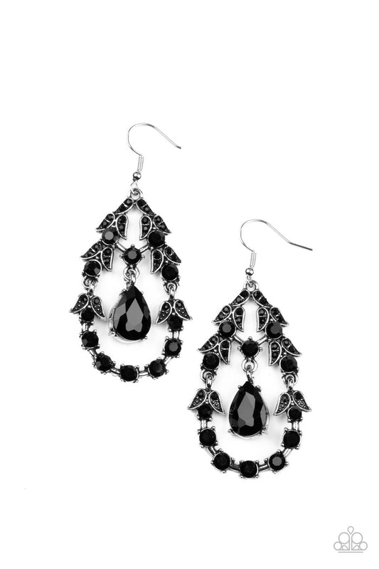 Paparazzi Accessories: Garden Decorum - Black Earring