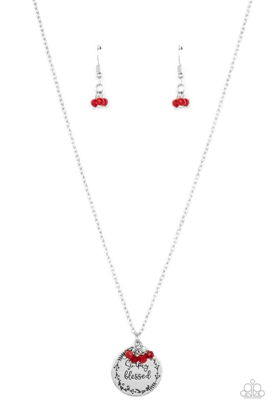 Paparazzi Accessories: Simple Blessings - Red Necklace