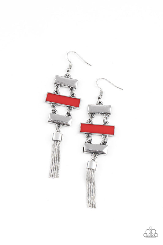 Paparazzi Accessories: Mind, Body, and SEOUL - Red Earring