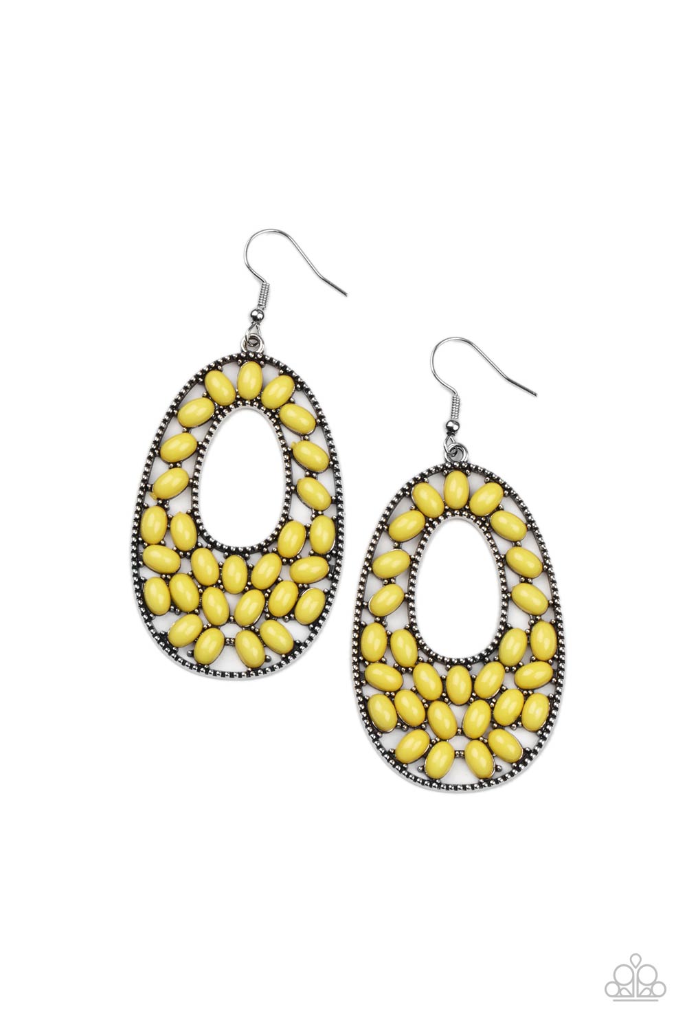 Paparazzi Accessories: Beaded Shores - Yellow Earring