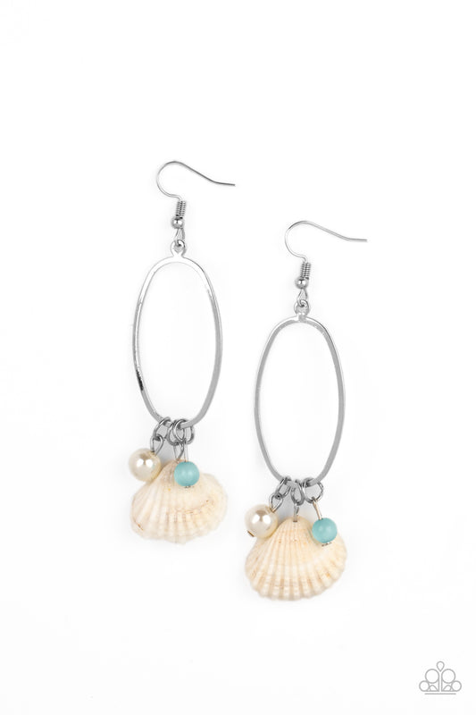 Paparazzi Accessories: This Too SHELL Pass - Blue Earring