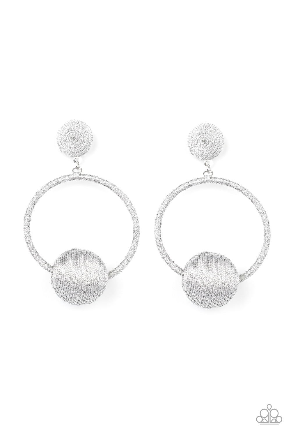 Paparazzi Accessories: Social Sphere - Silver Earring