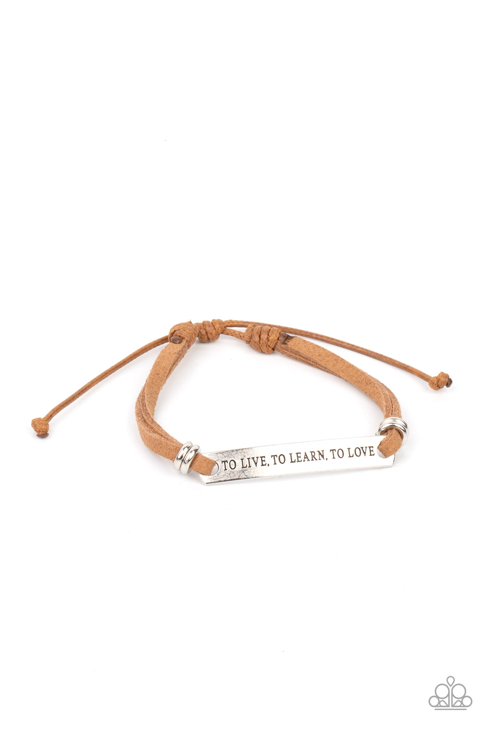 Paparazzi Accessories: To Live, To Learn, To Love - Brown Bracelet