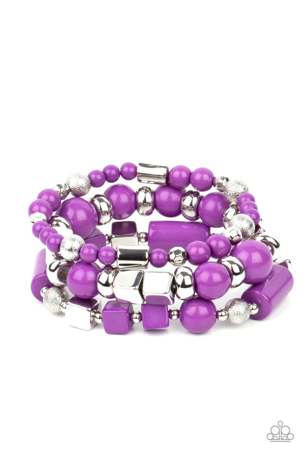 Paparazzi Accessories: Perfectly Prismatic - Purple Bracelet