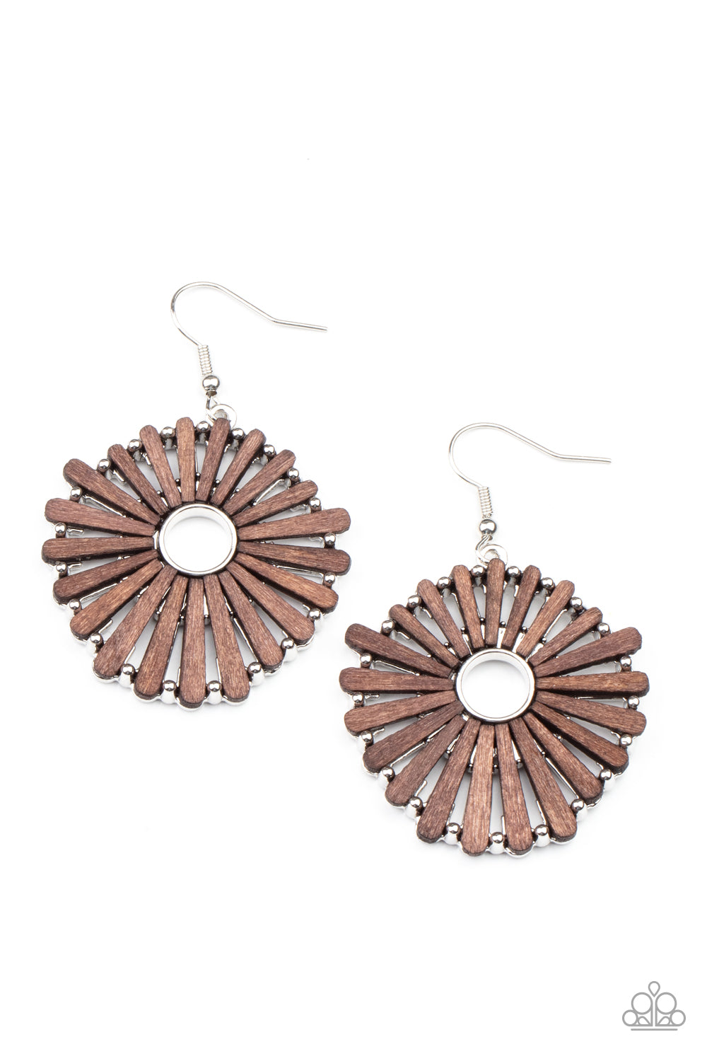 Paparazzi Accessories: SPOKE Too Soon - Brown Earring