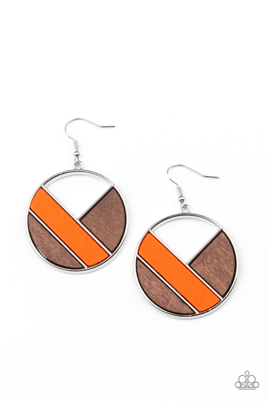 Paparazzi Accessories: Dont Be MODest - Orange Earring